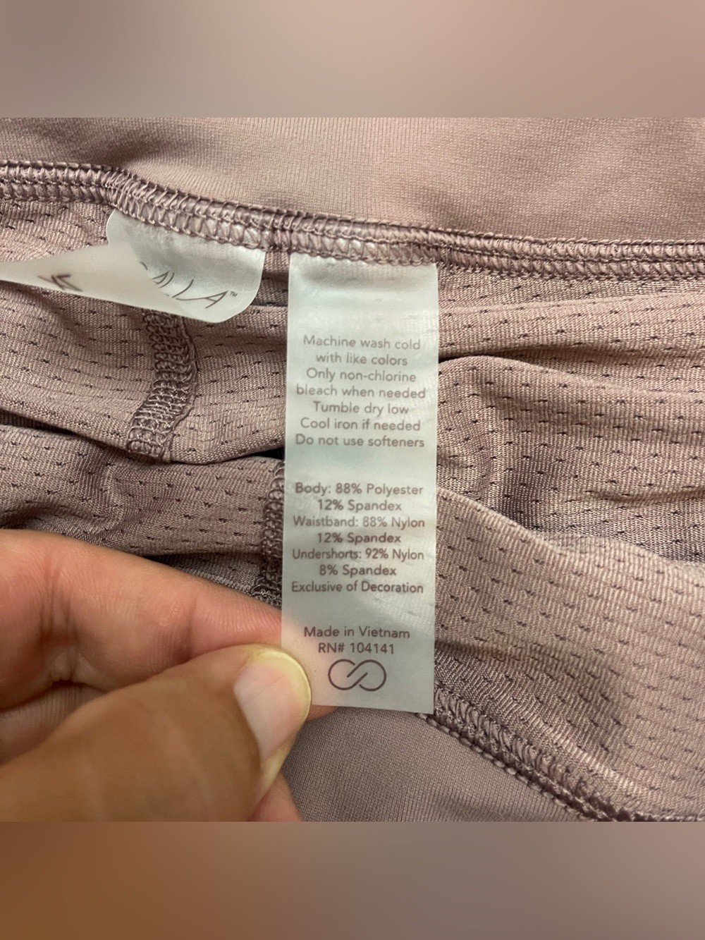 Calia by Carrie Underwood Mauve Lined Skort Built in Shorts XL Golf Tennis - Picture 6 of 9